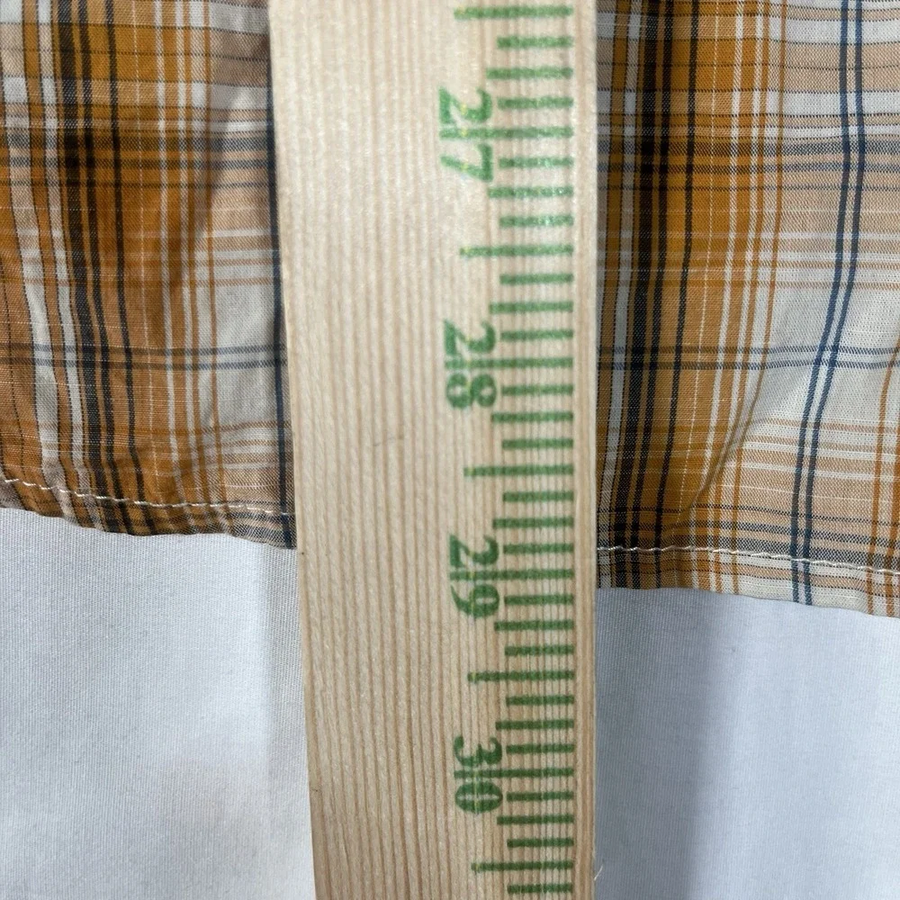 Kuhl Mens Size Large Mountain Grown Plaid Short Sleeve Cotton Linen Blend Shirt - Picture 8 of 10